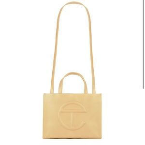 TELFAR MEDIUM CREAM SHOPPING BAG